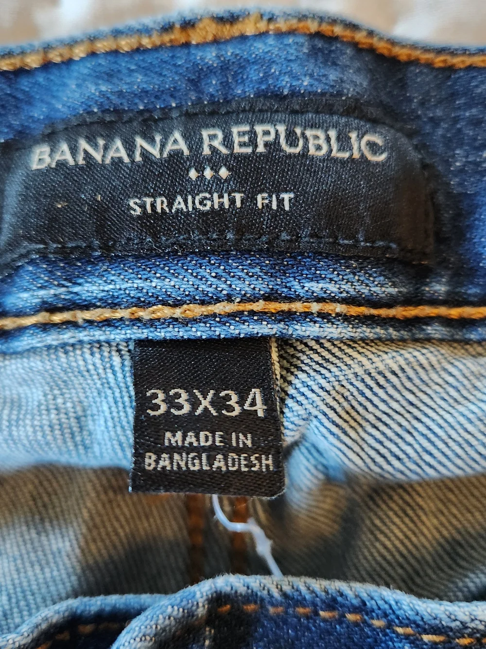 Banana Republic Men’s Straight Jeans in Dark Blue Denim Men's Size 33x34